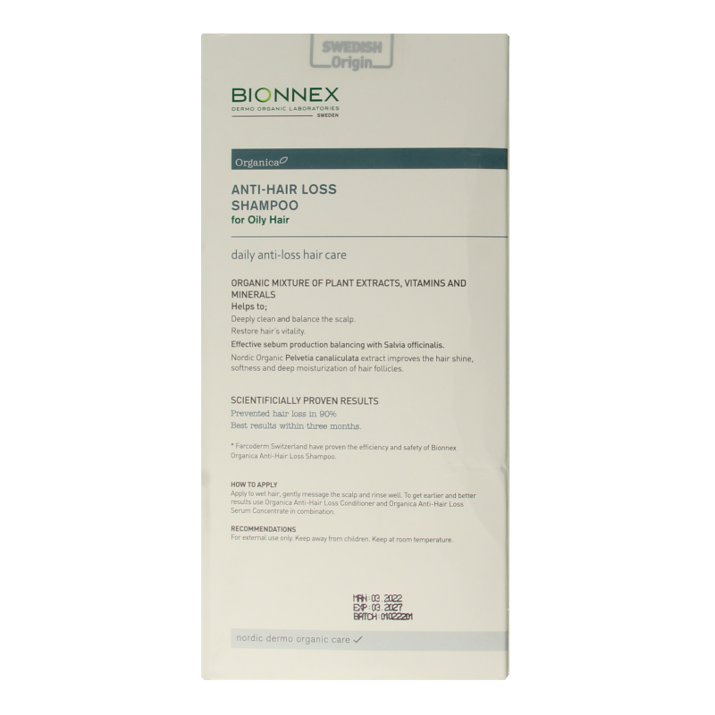 Bionnex Shampoo anti hair loss for oily hair - Afbeelding 4