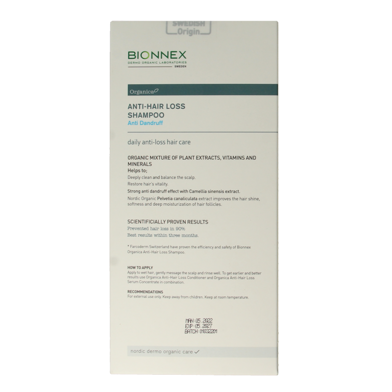 Bionnex Shampoo anti hair loss anti dandruff - Afbeelding 4