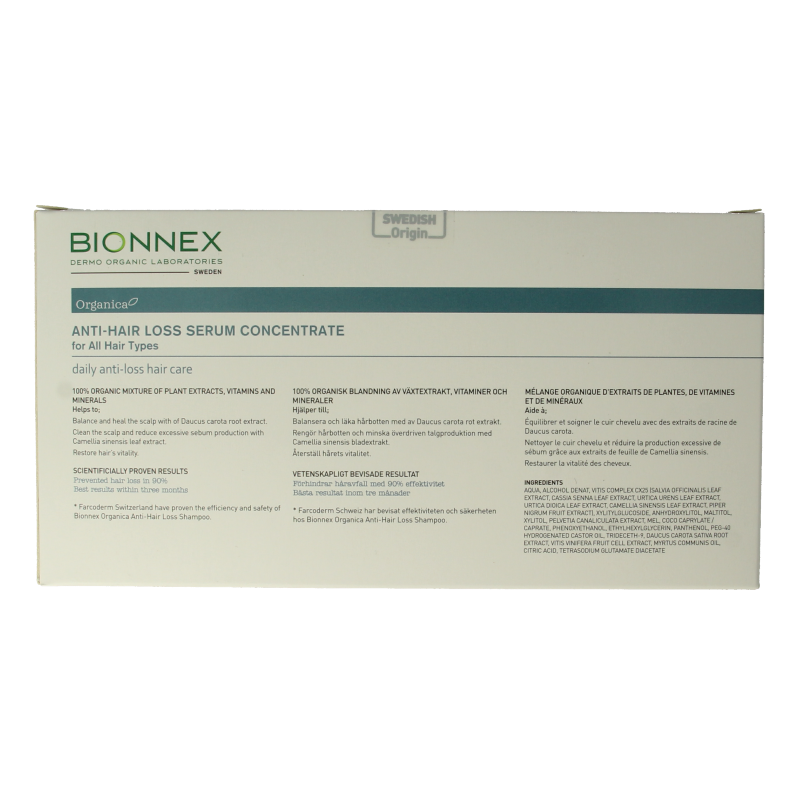 Bionnex Organica anti hair loss serum 12x10ml - Afbeelding 3