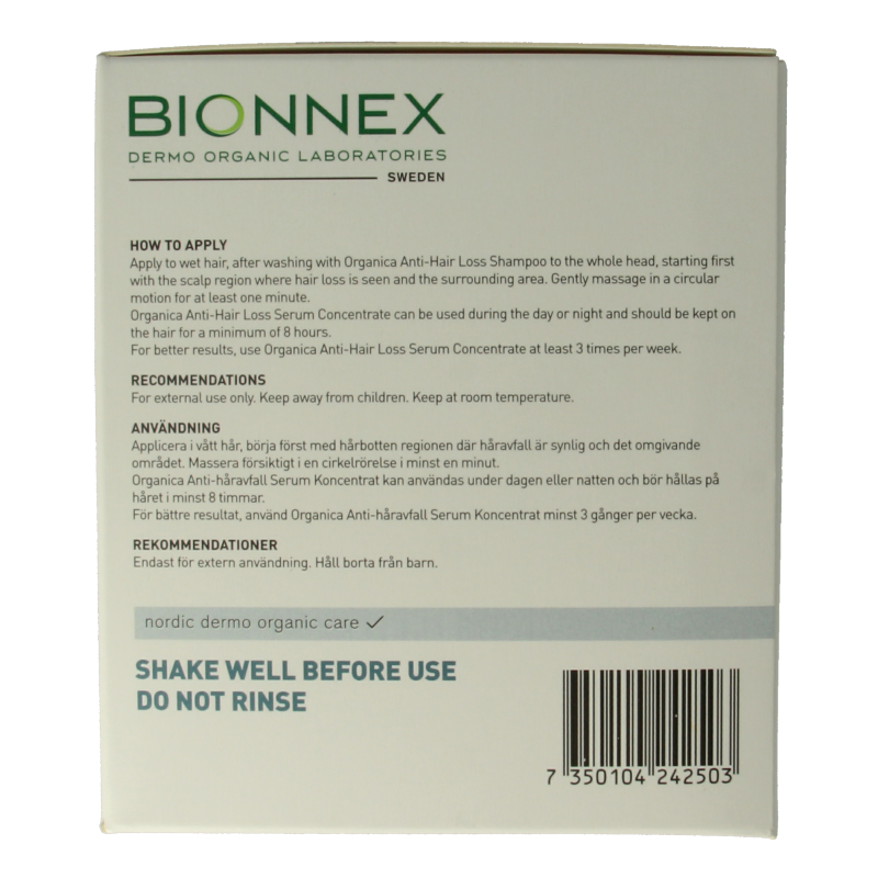Bionnex Organica anti hair loss serum 12x10ml - Afbeelding 4