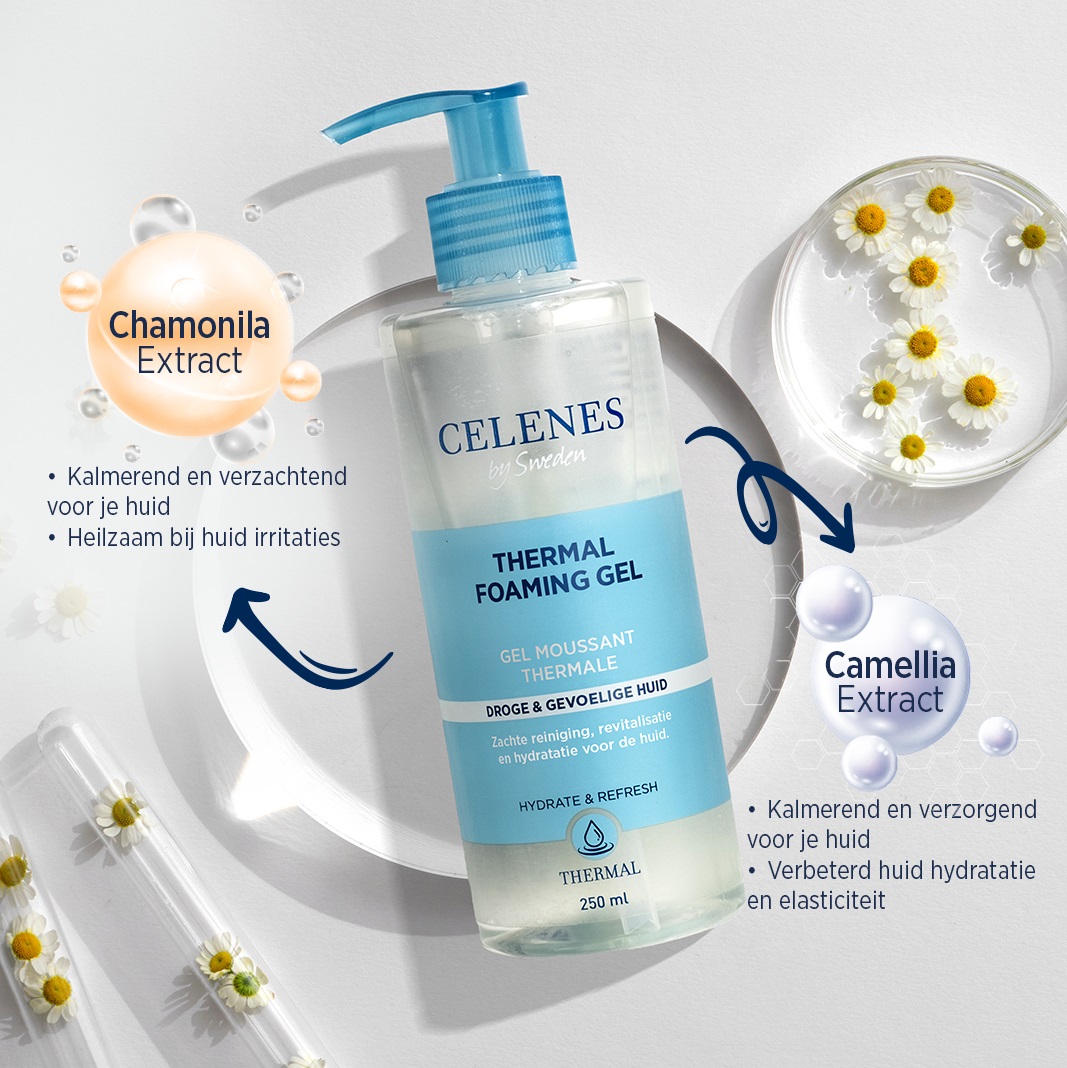 Celenes Thermal foaming gel dry skin - Afbeelding 4