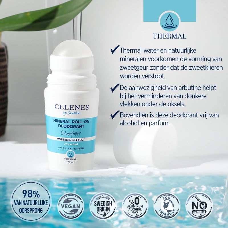 Celenes Thermal deodorant whitening roll-on - Afbeelding 3