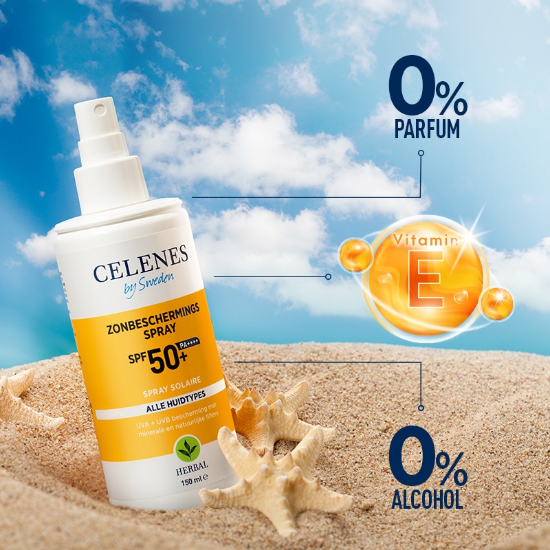 Celenes Herbal sunscreen spray all skintypes SPF50 - Afbeelding 4