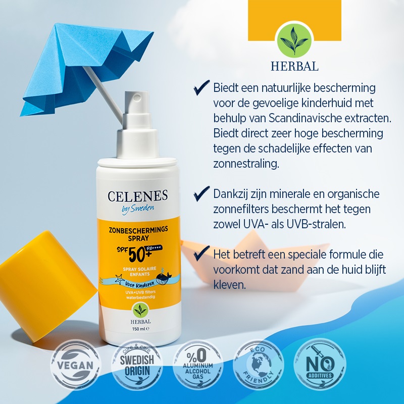 Celenes Herbal sun spray kids SPF50 - Afbeelding 3