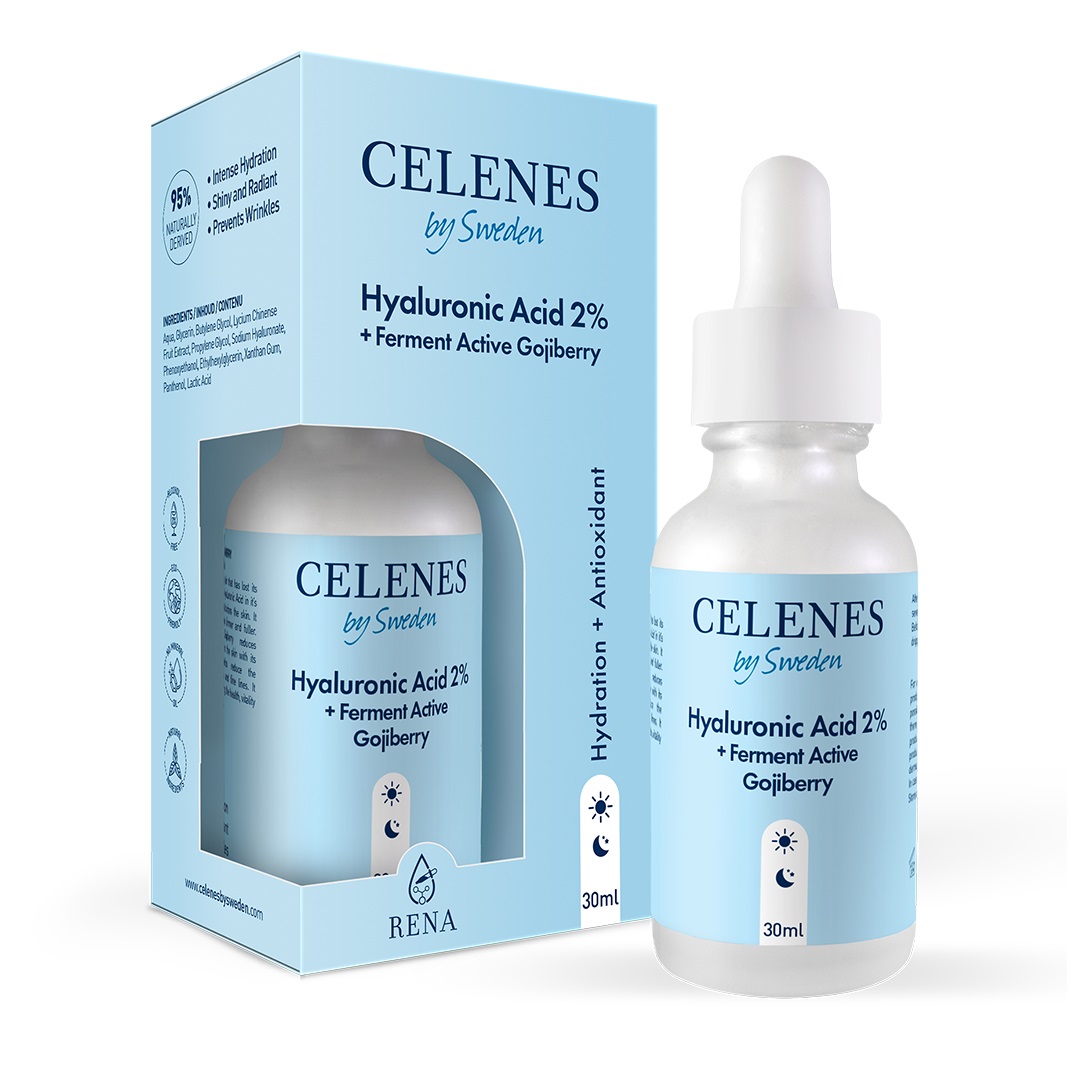 Celenes Serum hyaluronic acid + fermented active gojiberry - Afbeelding 2