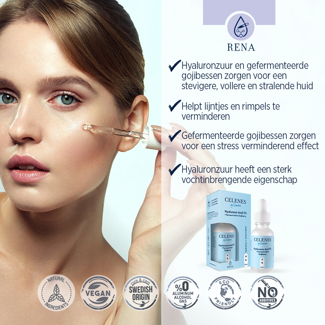 Celenes Serum hyaluronic acid + fermented active gojiberry - Afbeelding 3