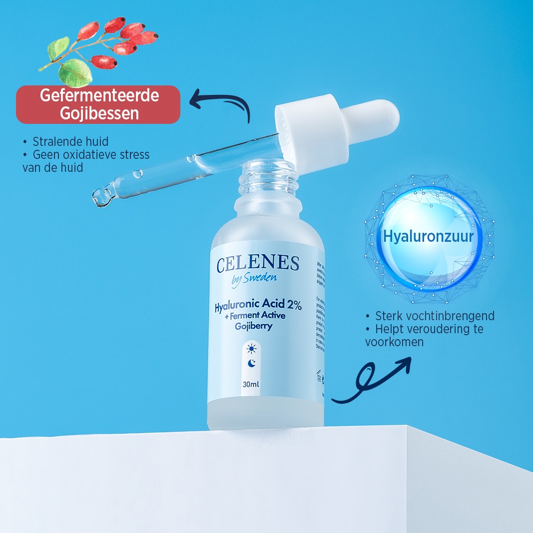 Celenes Serum hyaluronic acid + fermented active gojiberry - Afbeelding 5