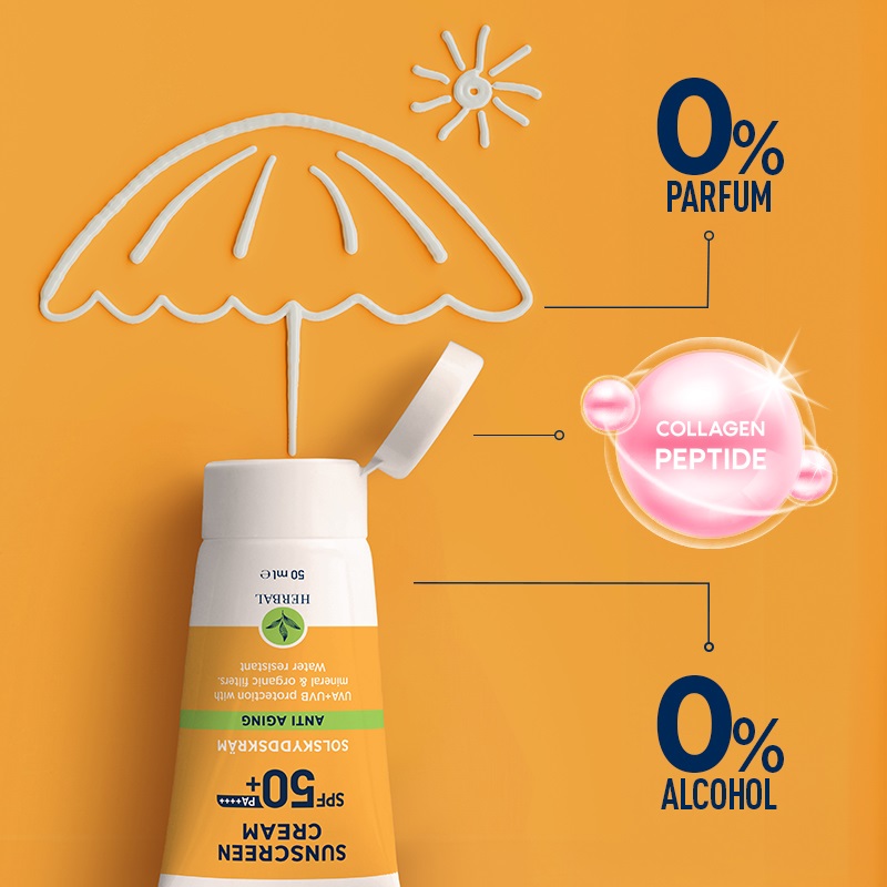 Celenes Herbal sunscreen cream anti-aging SPF50+ - Afbeelding 4