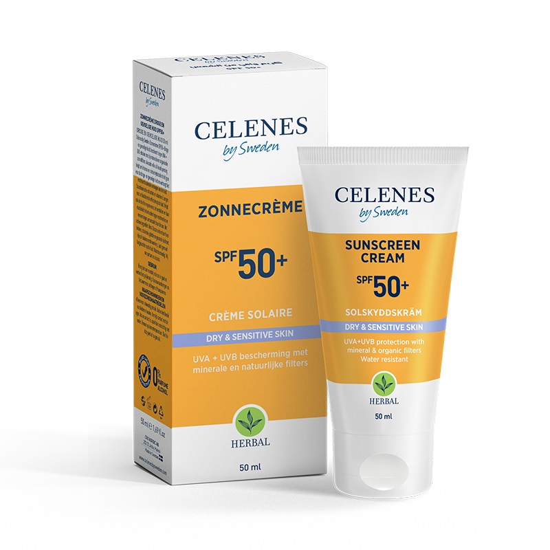 Celenes Herbal sunscreen sensitive/dry skin SPF50+ - Afbeelding 2