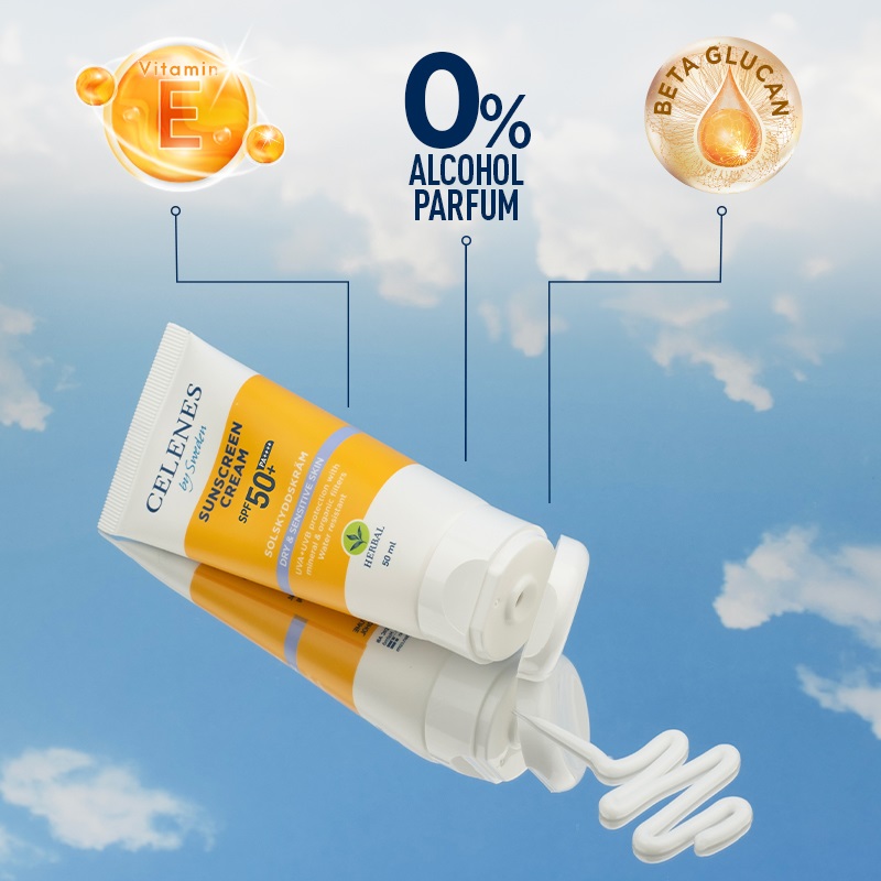 Celenes Herbal sunscreen sensitive/dry skin SPF50+ - Afbeelding 4