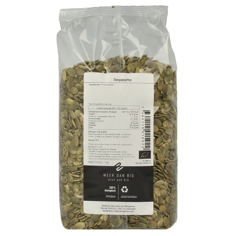 Bionut Pompoenpitten bio - Afbeelding 2