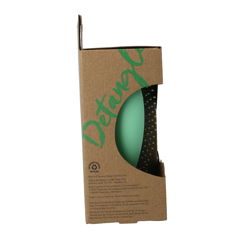 Wet Brush Go green palm detangler green tea tree oil - Afbeelding 2