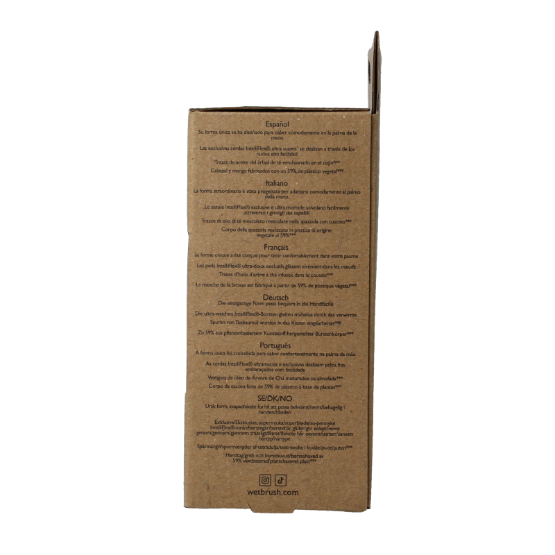 Wet Brush Go green palm detangler green tea tree oil - Afbeelding 4