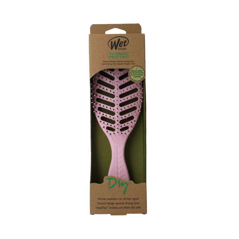 Wet Brush Go green speed dry pink