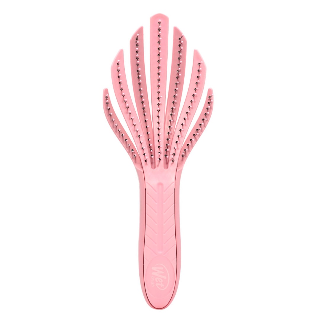 Wet Brush Go green curl detangler pink