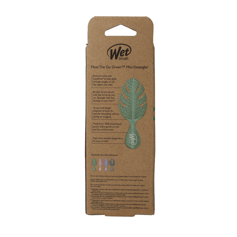 Wet Brush Go green detangler green mini - Afbeelding 3