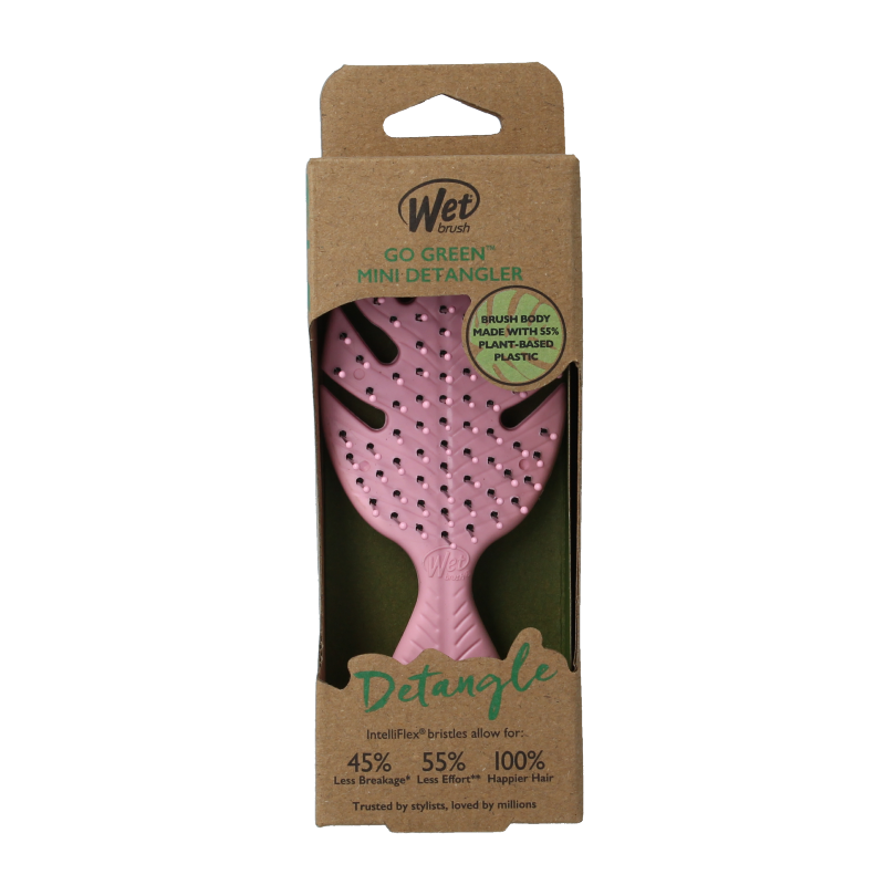Wet Brush Go green detangler pink mini