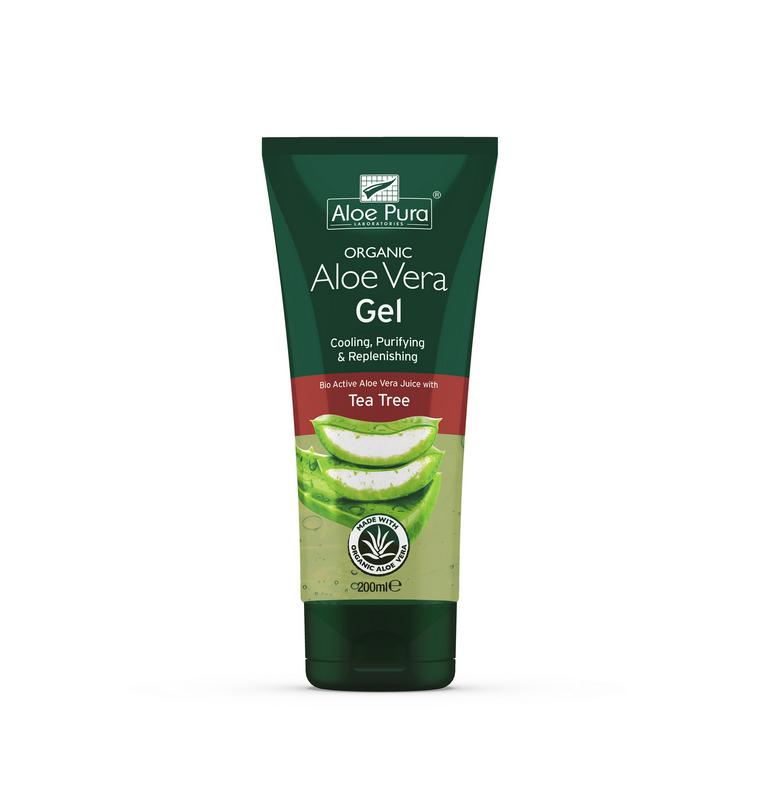 Optima Aloe pura aloe vera gel organic tea tree