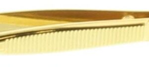 Malteser Pincet 8cm verguld scheef geb 328