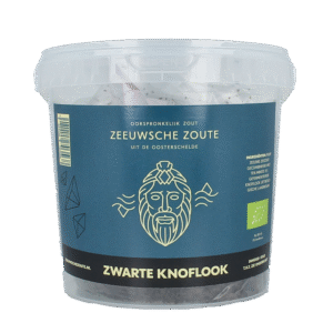 Zeeuwsche Zoute Zout met zwarte knoflook bio