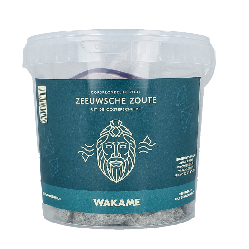 Zeeuwsche Zoute Zout met wakame in emmer
