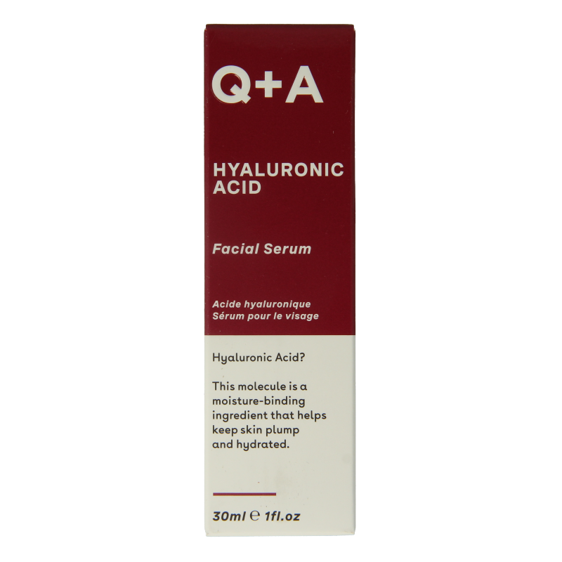 Q+A Hyaluronic acid facial serum