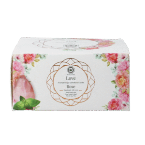 Bolsius Gemstone candle love rose