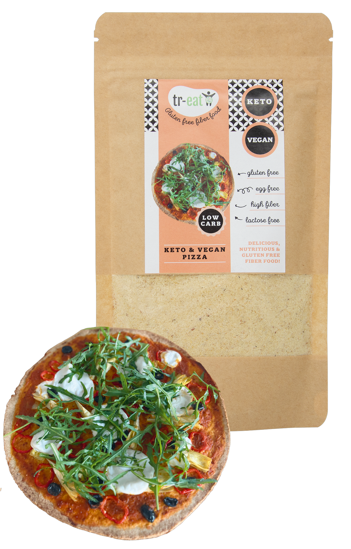 Treat Pizza keto & vegan glutenvrij