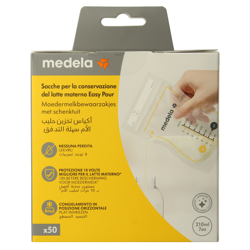 Medela Moedermelk bewaarzakjes 210ml - Afbeelding 3