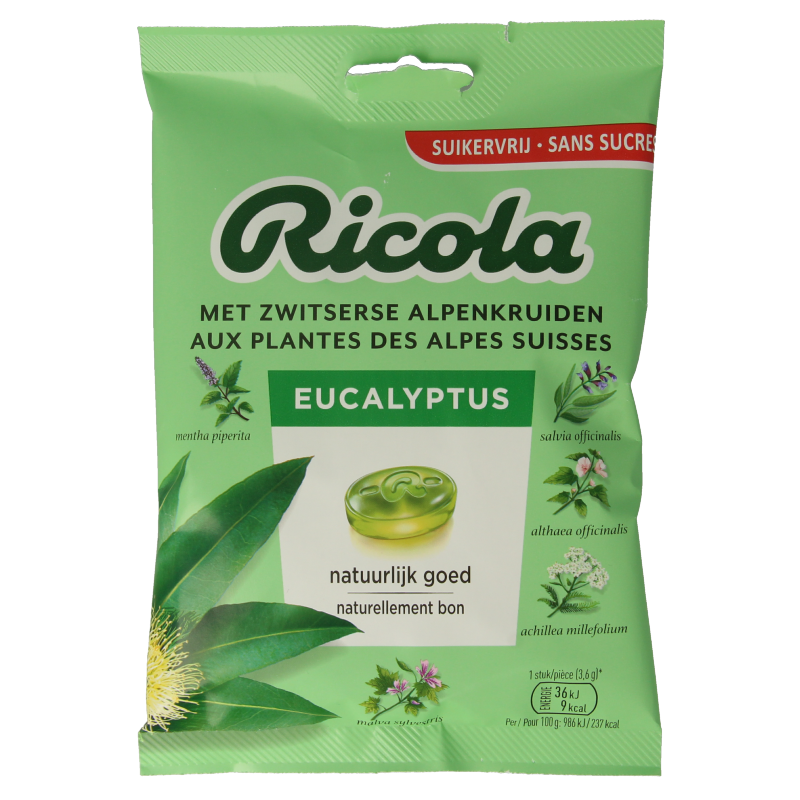 Ricola Eucalyptus suikervrij
