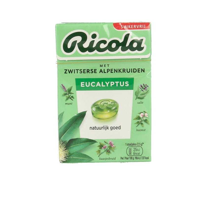 Ricola Eucalyptus suikervrij