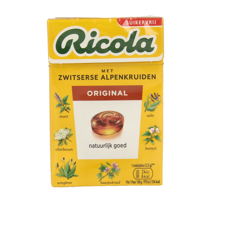 Ricola Original suikervrij doosje