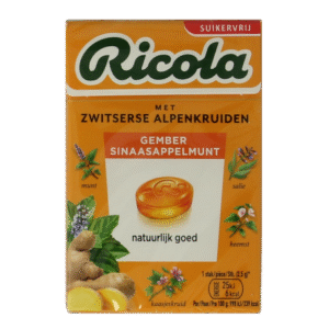 Ricola Gember sinaasappelmunt suikervrij
