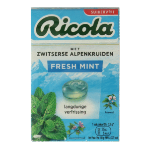Ricola Fresh mint suikervrij doosje