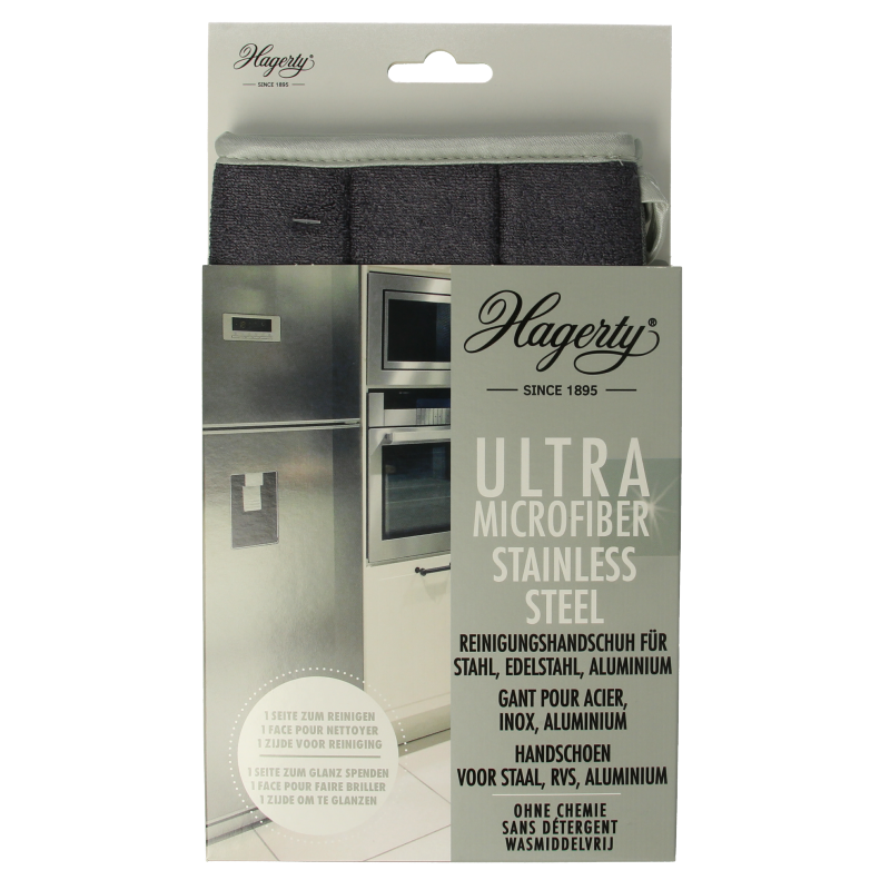 Hagerty Microfiber gloves stainless steel