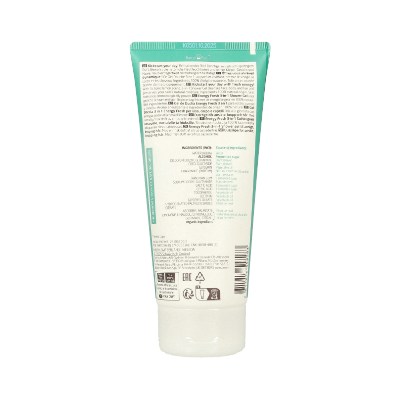 Weleda Men energy fresh douchegel 3 in 1 - Afbeelding 2