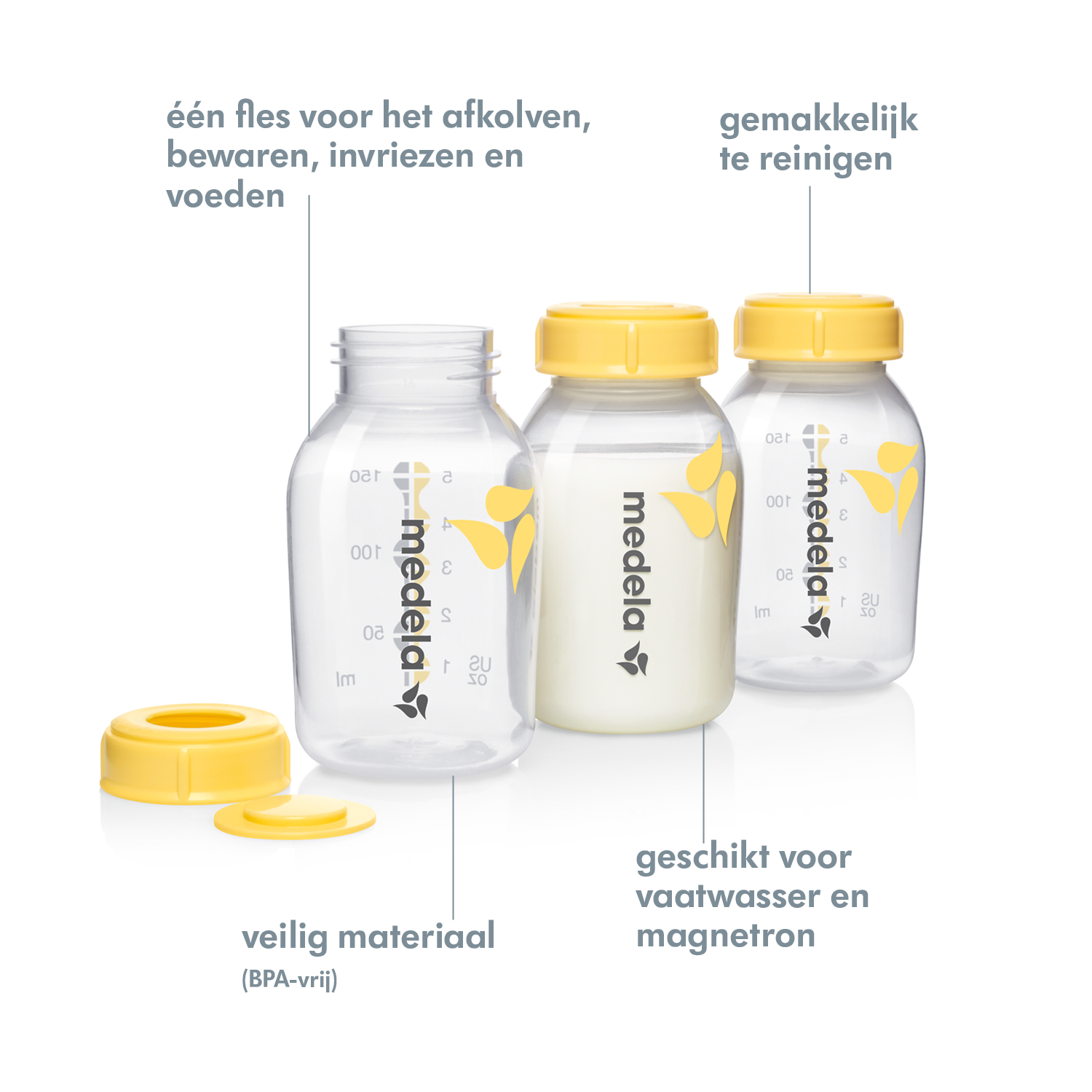 Medela Melkflesjes trioset 150ml - Afbeelding 3