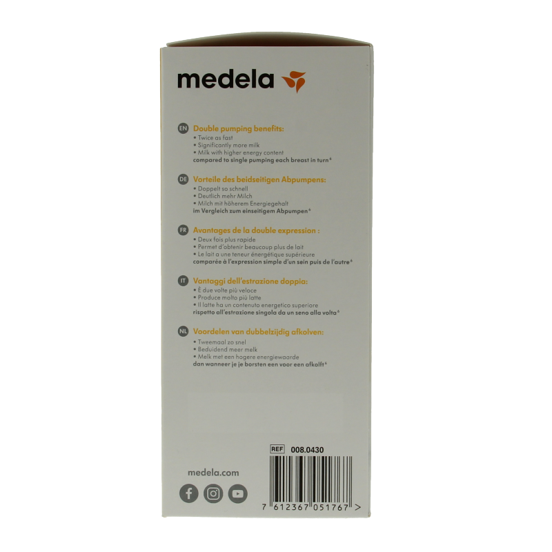 Medela Symphony afkolfset dubbel maat S - Afbeelding 2
