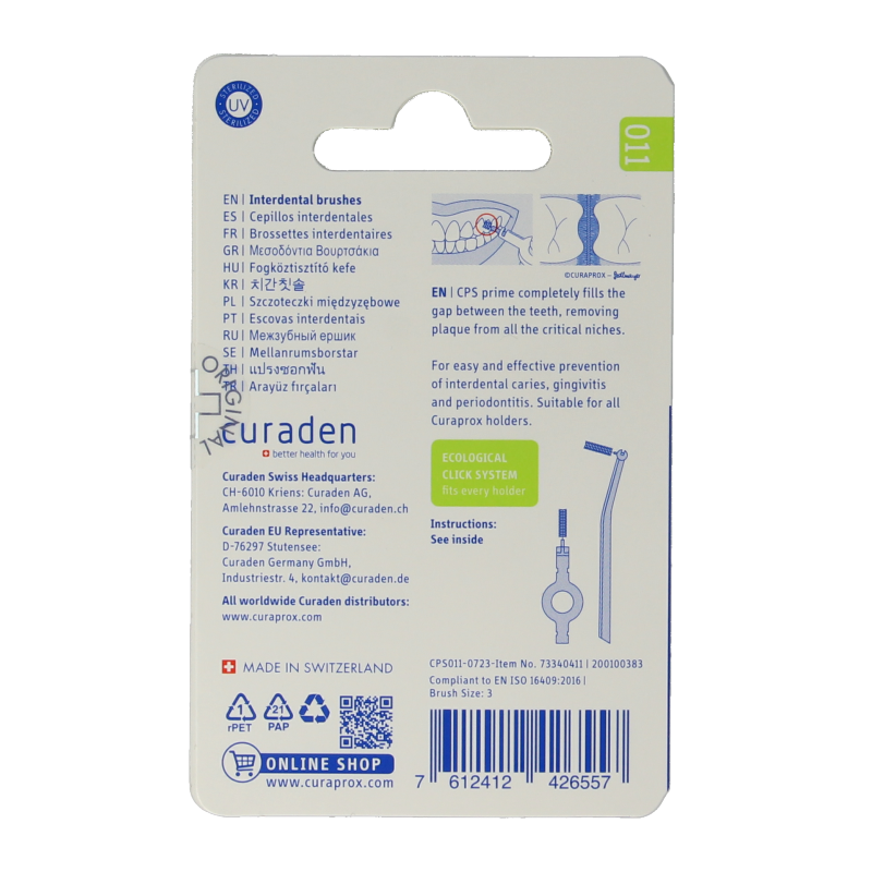 Curaprox PS rager 11 lg navulling 5mm - Afbeelding 2