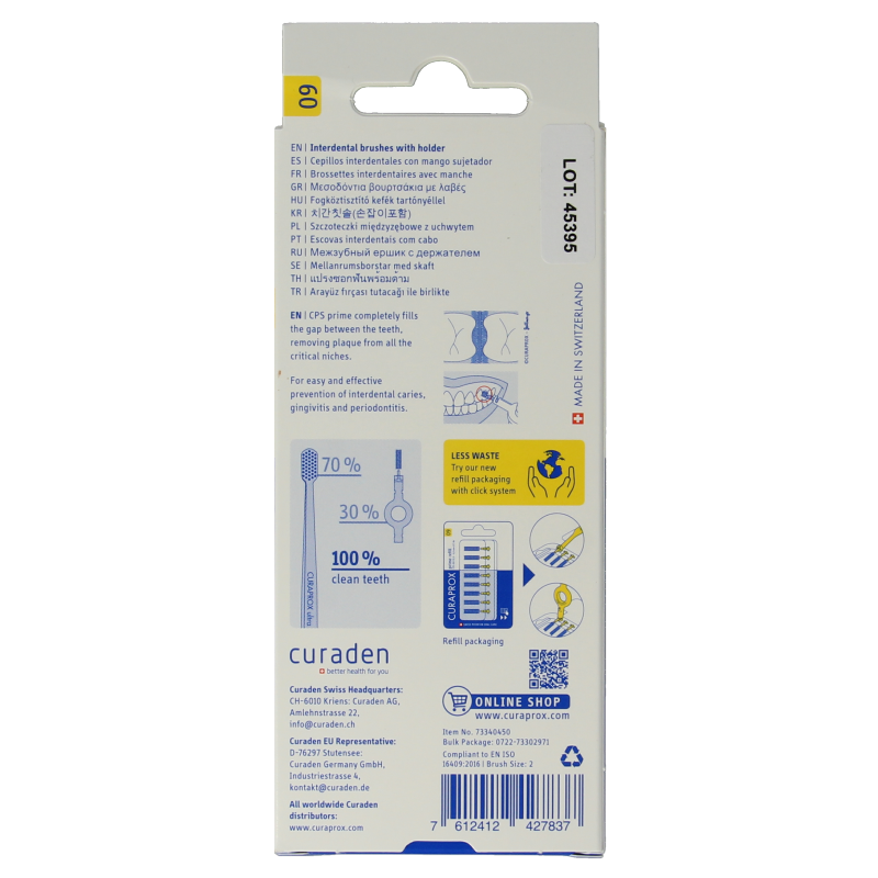 Curaprox Prime start rager 09 geel 4 mm - Afbeelding 2