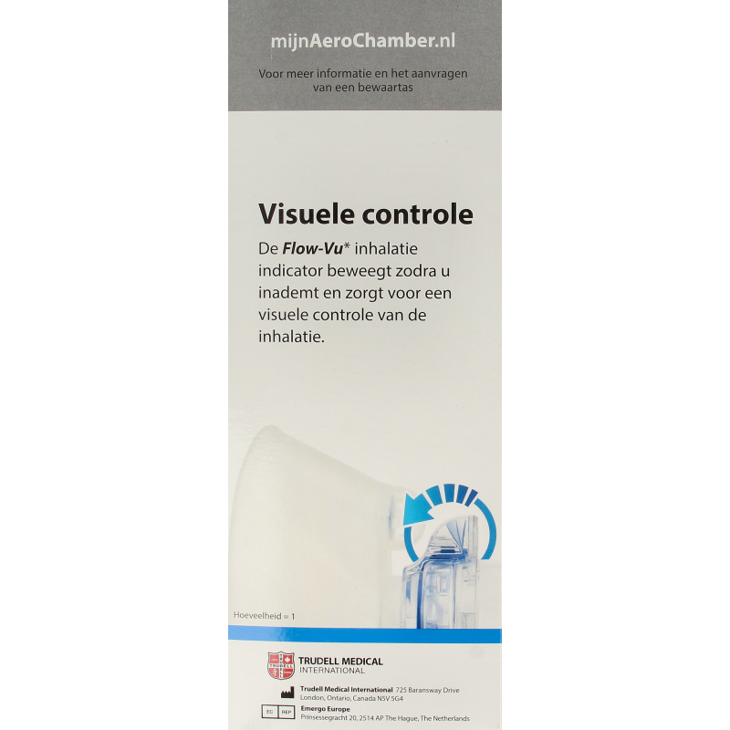 Diversen Aerochamber plus flower VU+ volwassen masker - Afbeelding 3