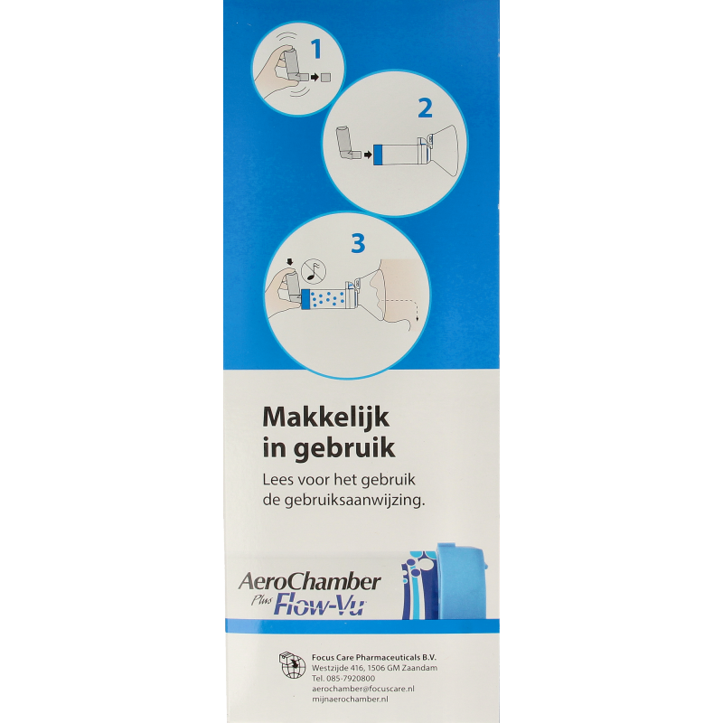 Diversen Aerochamber plus flower VU+ volwassen masker - Afbeelding 4