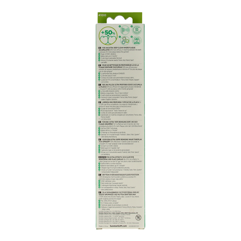 GUM Sonic tandenborstel daily batterij - Afbeelding 2