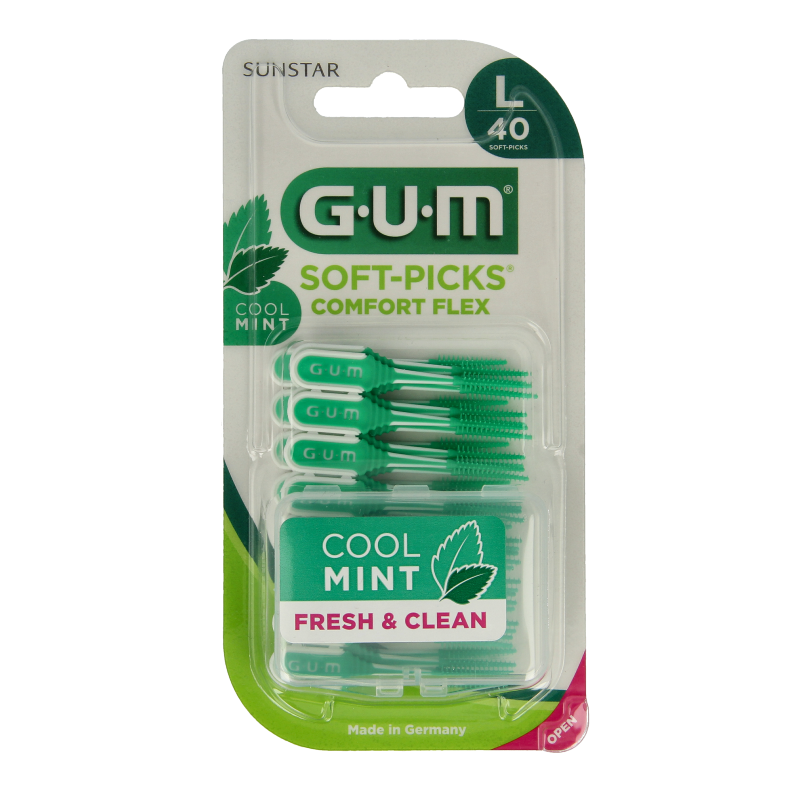 GUM Soft picks comfort flex mint large