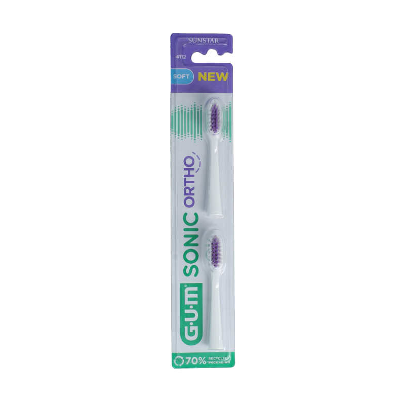 GUM Sonic ortho batterij tandenborstel refill