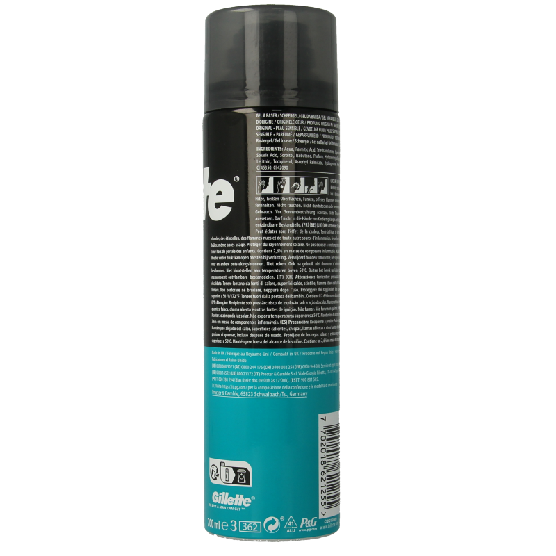 Gillette Base shaving gel sensitive - Afbeelding 3