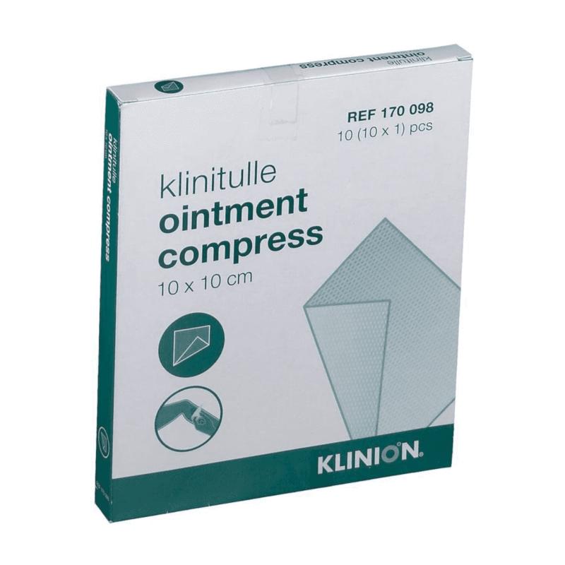 Klinion Klinitulle zalfkompres 10 x 10