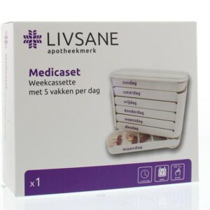 Blockland Medicaset medicijnbox wit 5V braille