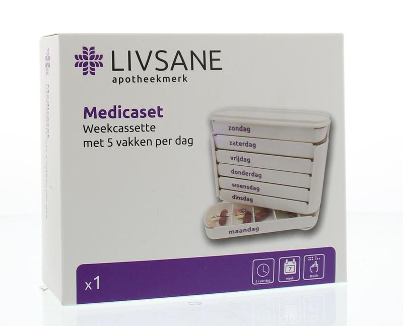 Blockland Medicaset medicijnbox wit 5V braille