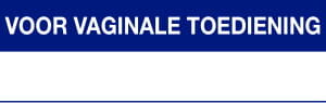 Blockland Strooketiket voor vaginale toediening 44x11mm